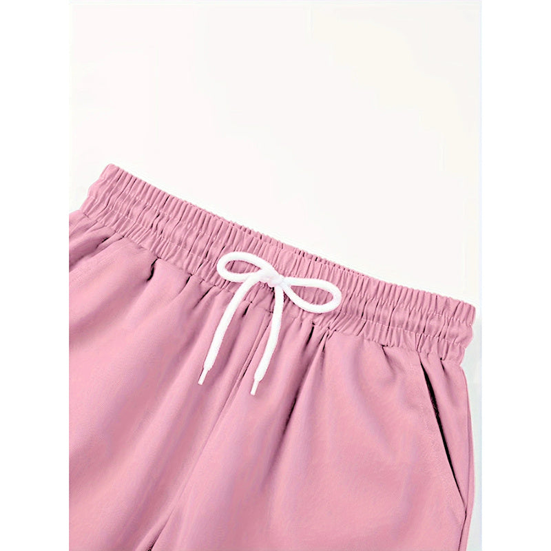 Women's Cargo Jogger Pants Matching With Flap Pockets & Drawstring Waistband