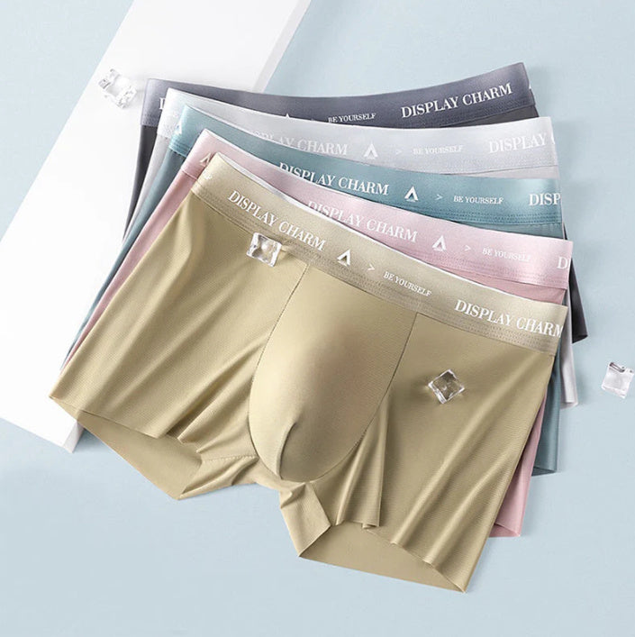 Ice Silk Men's Underwear Thin Breathable Boxers