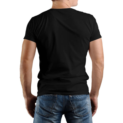 Cartoon Polar Bear Men's Pure Cotton T-shirt - Casual Round Neck, Slightly Elastic, Suitable For Four Seasons Knitted Fabric, Classic Fit Adult Shirt, Couple's Shirt
