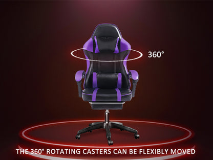 Ergonomic Gaming Chair For Adults, Adjustable Lumbar Backrest Office Chair